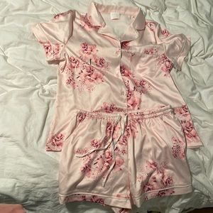 New satin pajamas